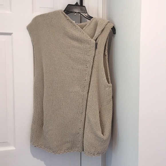 Helmut Lang Soft Knit Hooded Vest 